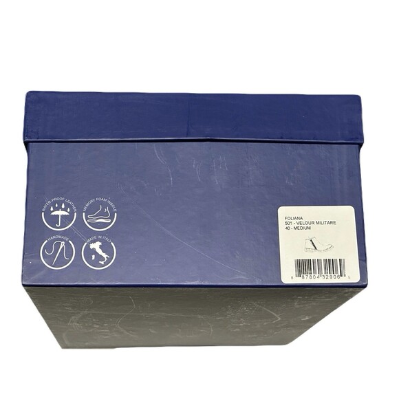 NEW Italeau Womens Size 9-9.5 Waterproof Italian Suede Foliana Booties Moss $399 - Picture 12 of 13